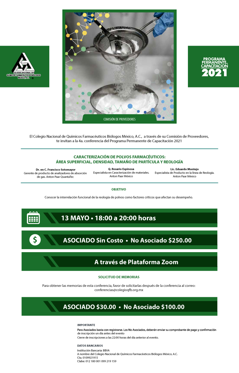 Caracterización de Polvos Farmacéuticos: Área Superficial, Densidad, Tamaño de Partícula y Reología