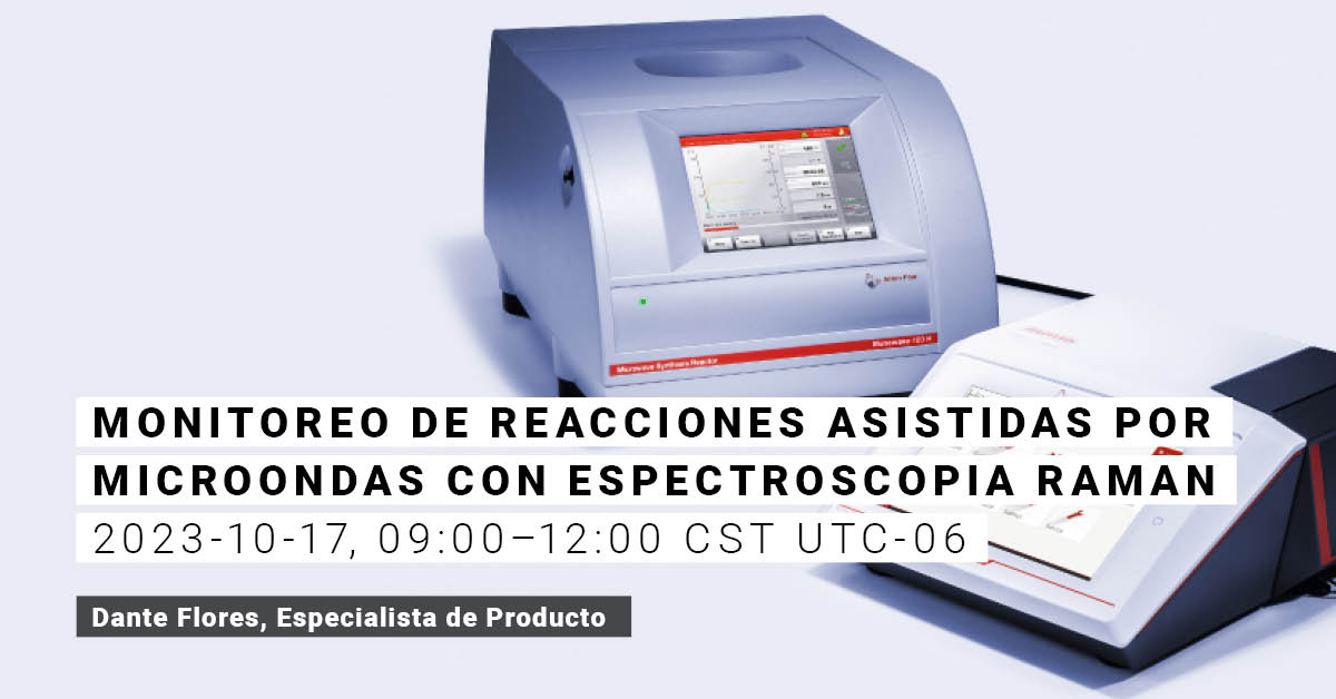 Monitoreo de reacciones asistidas por microondas con espectroscopia Raman