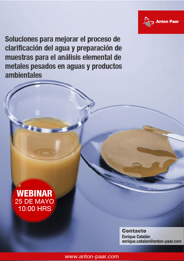 Soluciones para mejorar el proceso de clarificación de agua y preparación de muestras para análisis elemental de metales pesados en agua y productos ambientales