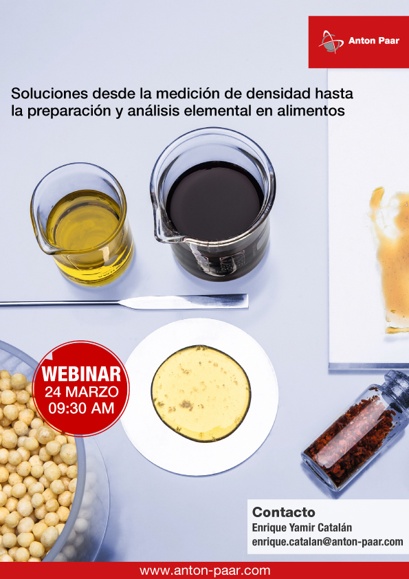 Soluciones desde la medición de Densidad hasta la preparación y análisis elemental en alimentos