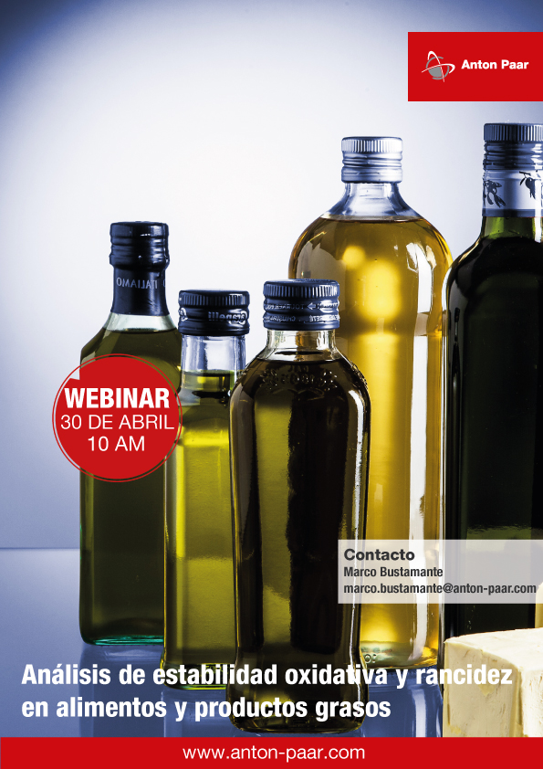 Análisis de estabilidad oxidativa y rancidez en alimentos y productos grasos