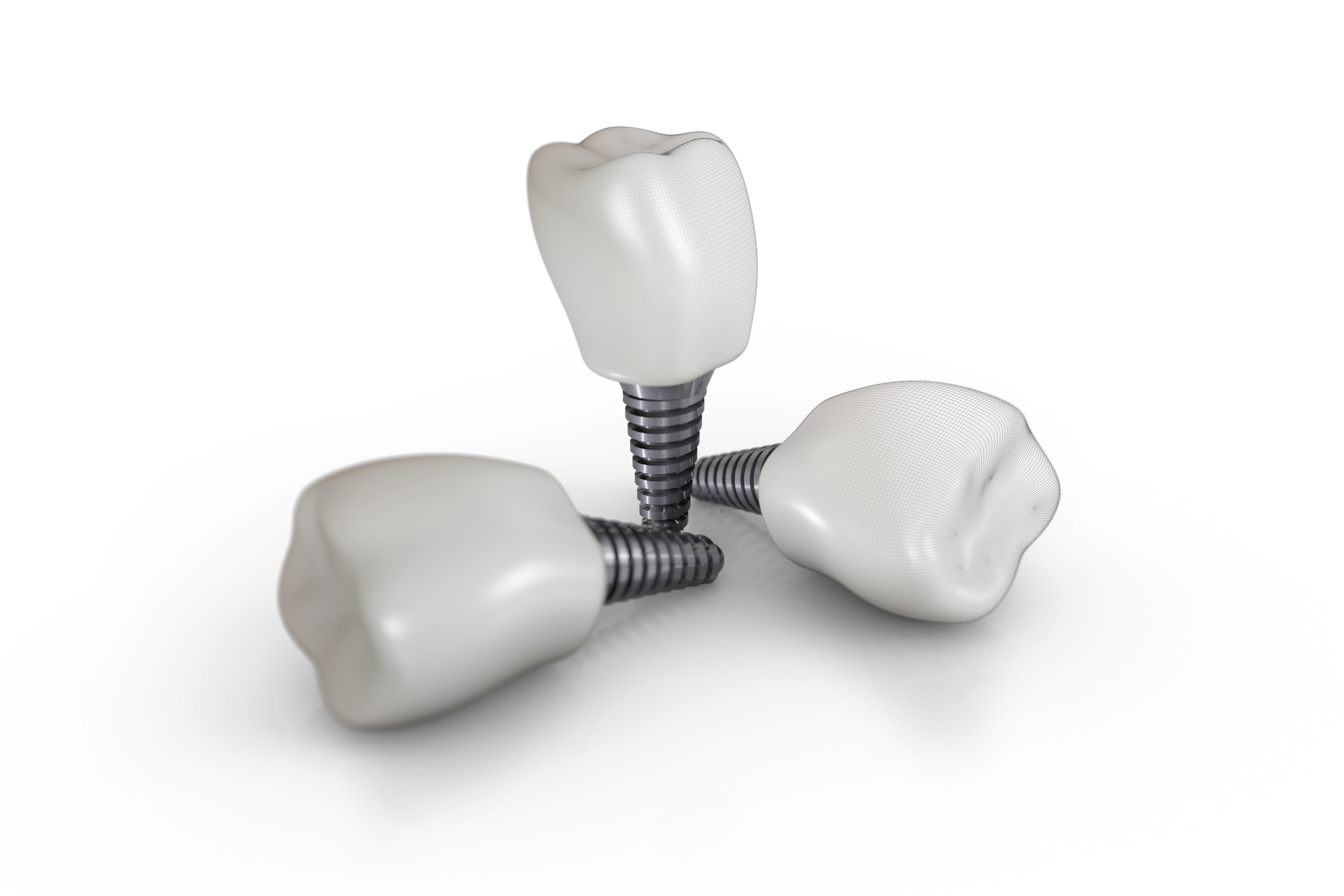 Surface characterisation of teeth and bone