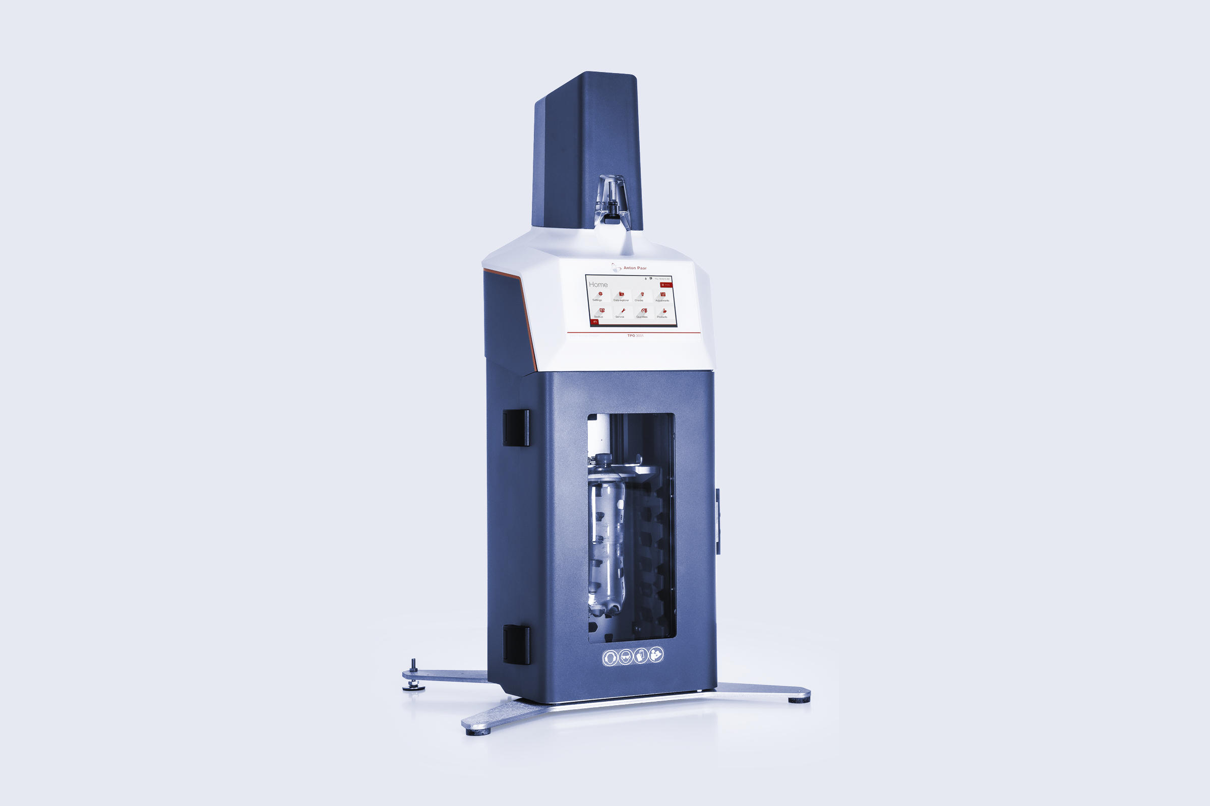 Anton Paar TPO 5001 instrument for total package oxygen measurement in filled beverage containers, shown in a standalone product view.