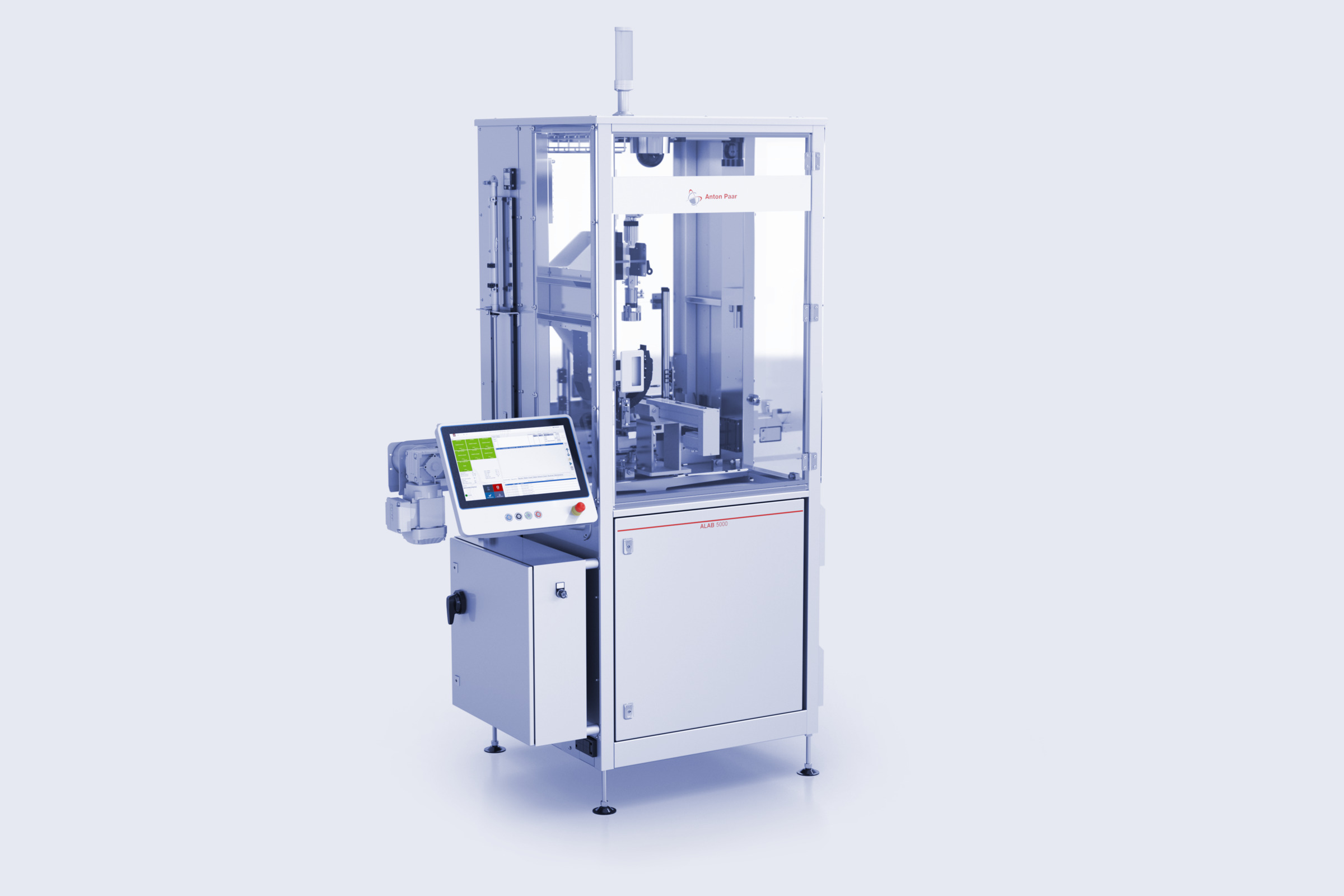 Anton Paar ALAB 5000 Torque automated testing system with enclosed measurement unit and touchscreen control interface