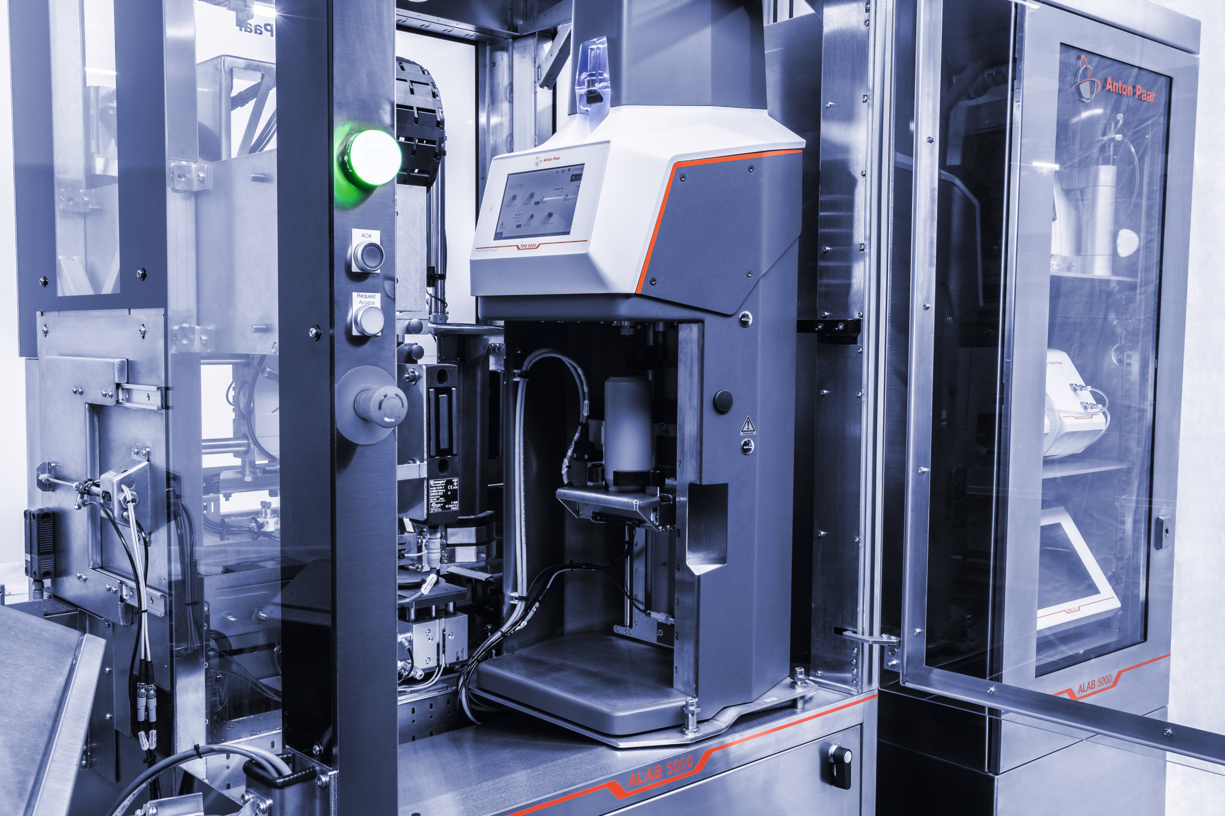 Anton Paar ALAB 5000 automated laboratory system with integrated analytical module and enclosed robotic sample handling area