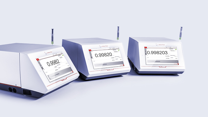 Fast and accurate benchtop density meters