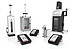 Portfolio image showing Anton Paar PFD, SFD, CarboQC At-line, OxyQC, CarboQC Craft, and TPO 5001 instruments arranged in a studio setup with portable control units and enclosed measurement systems.