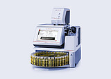 Anton Paar RTD Measurement System with DMA 6002, Alcolyzer Beer, and Xsample 5100, with yellow liquid vials in the autosampler.