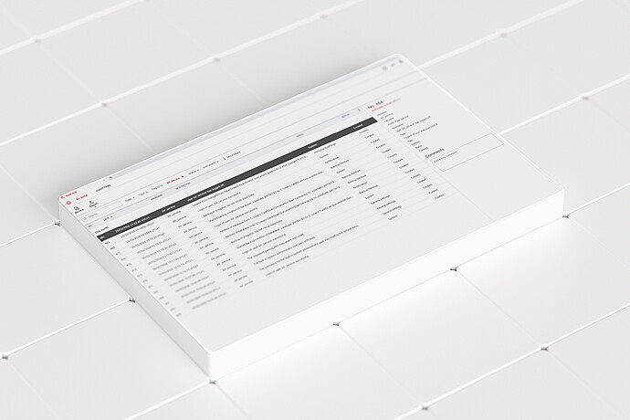 Julia Suite user management screen showing roles and permissions on a white tiled surface