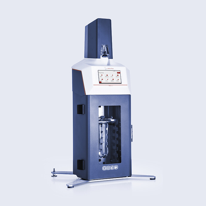 Freestanding Anton Paar TPO 3001 Total Package Oxygen Meter with visible touchscreen and enclosed sample chamber for beverage oxygen analysis.