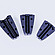 Three syringe adapters for the Xsample 340 sample changer, marked for 10 mL, 5 mL, and 2 mL syringes