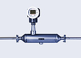 The Type S L-Cor 6000 Coriolis mass flow meter from the front
