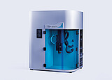 Gas Adsorption Analyzers High-pressure volumetric gas sorption analyzer iSorb HP2 by Anton Paar, featuring a sleek silver design with a transparent blue-front chamber, internal tubing, and precision components visible inside. The device includes control panels and ports for gas adsorption measurements, designed for high-pressure gas storage and separation analysis.