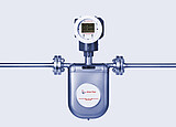 The Type U L-Cor 8000 Coriolis mass flow meter from the front