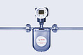 The Type U L-Cor 8000 Coriolis mass flow meter from the front