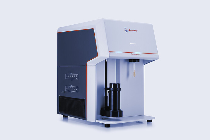 Anton Paar Autosorb 3300 chemisorption analyzer with sample tube and holder on a plain light background