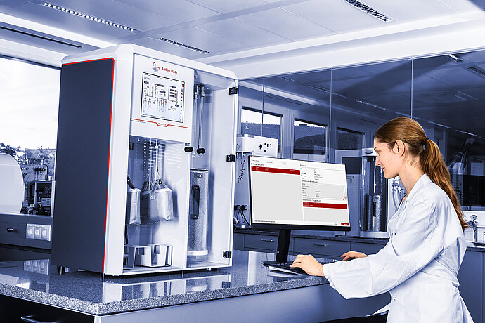 A surface area and pore size analyzer with smart software