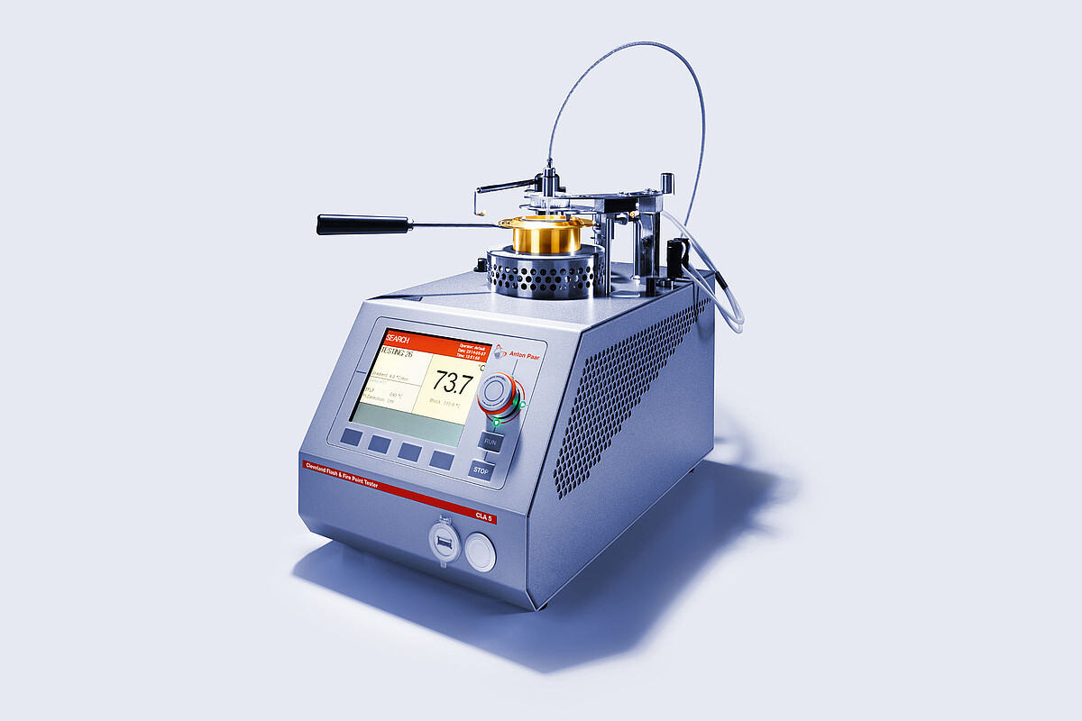 クリーブランド引火点・燃焼点試験器: CLA 5 | Anton Paar