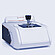 Anton Paar Lyza 3000 FTIR spectrometer with a sample holder centered on its measurement area against a light gray background.