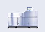 Brabender TwinLab B-TSE-S-30-40 twin-screw extruder with stainless steel housing and integrated touchscreen control panel on top