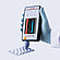 Gloved hand using the Anton Paar Cora 101 handheld Raman spectrometer to analyze tablets in a blister pack.