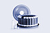 HVT Rotor with circular arrangement of sealed digestion vessels, removed lid positioned behind, and individual vessel components on a light background
