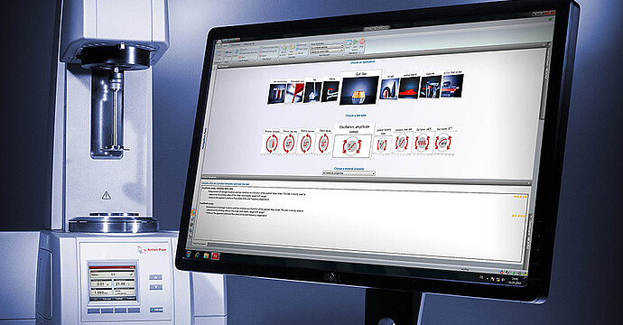 Einfache Steuerung: mit der innovativsten Rheometer-Software