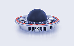 DHS 1100 domed hot stage with graphite dome and circular sample holder for four-circle goniometers.