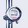 L-Rix inline refractometer mounted on a stainless steel pipe, displaying real-time refractive index and temperature measurements on its screen.
