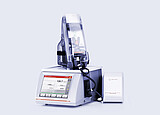 Anton Paar SVM 3001 viscometer with Xsample 610 sample changer on top, bottle holder, black tubing, and external Xsample module