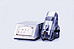 Anton Paar DMA 5002 density meter with touchscreen connected to Xsample 340 sample changer under a clear cover and bottle