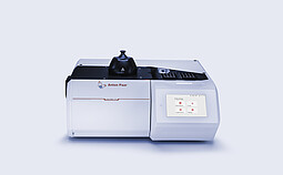 Anton Paar Julia DSC 300 differential scanning calorimeter with integrated touchscreen showing home menu, on a neutral background