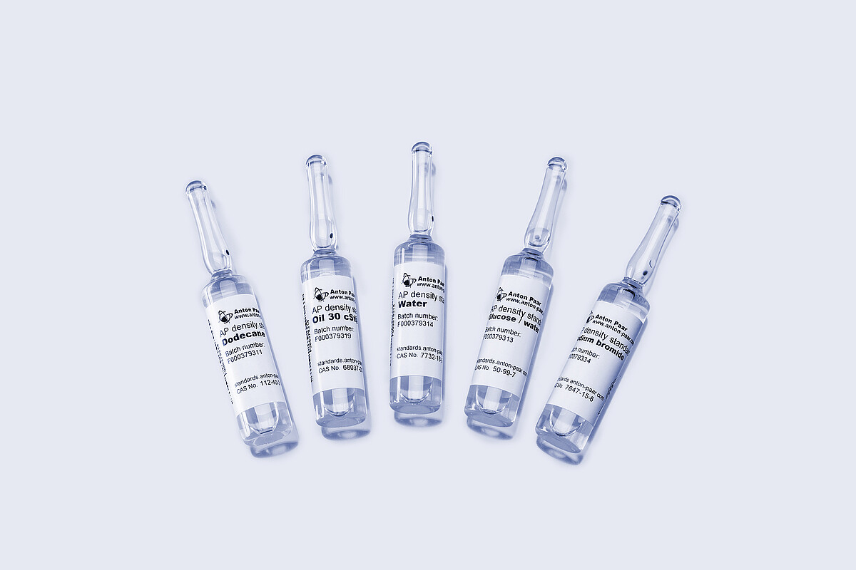 OOJIページ ISO 17034認証標準物質：密度標準液 | Anton Paar