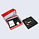 Unpacked Anton Paar L-Rix 2100 inline refractometer sensor with cable, user manual, and accessories in a red transport box.