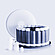 Numbered digestion vessel rack with white-capped microwave digestion vessels, translucent lid, and vessel components.