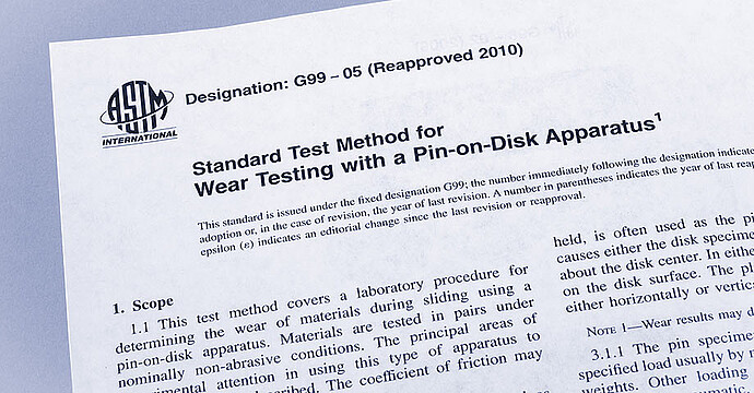 Be compliant with the standards – ASTM G99, ASTM G133, and DIN 50324